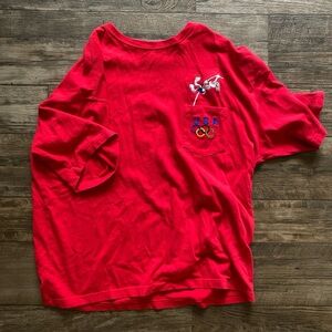 Red USA Bugs Bunny Olympics T-Shirt